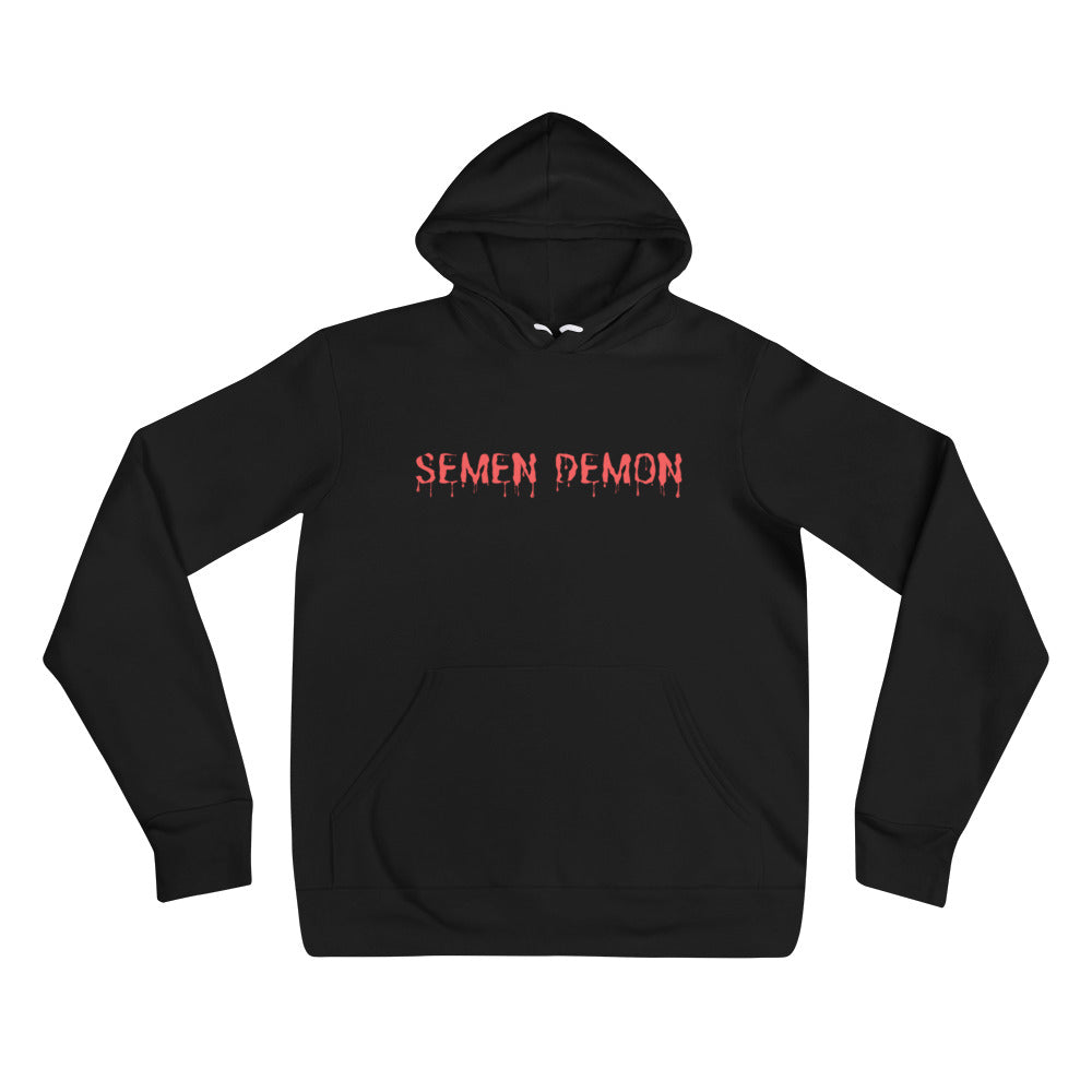 Semen Demon Red Lettering (Unisex hoodie) - Agatha's Attic