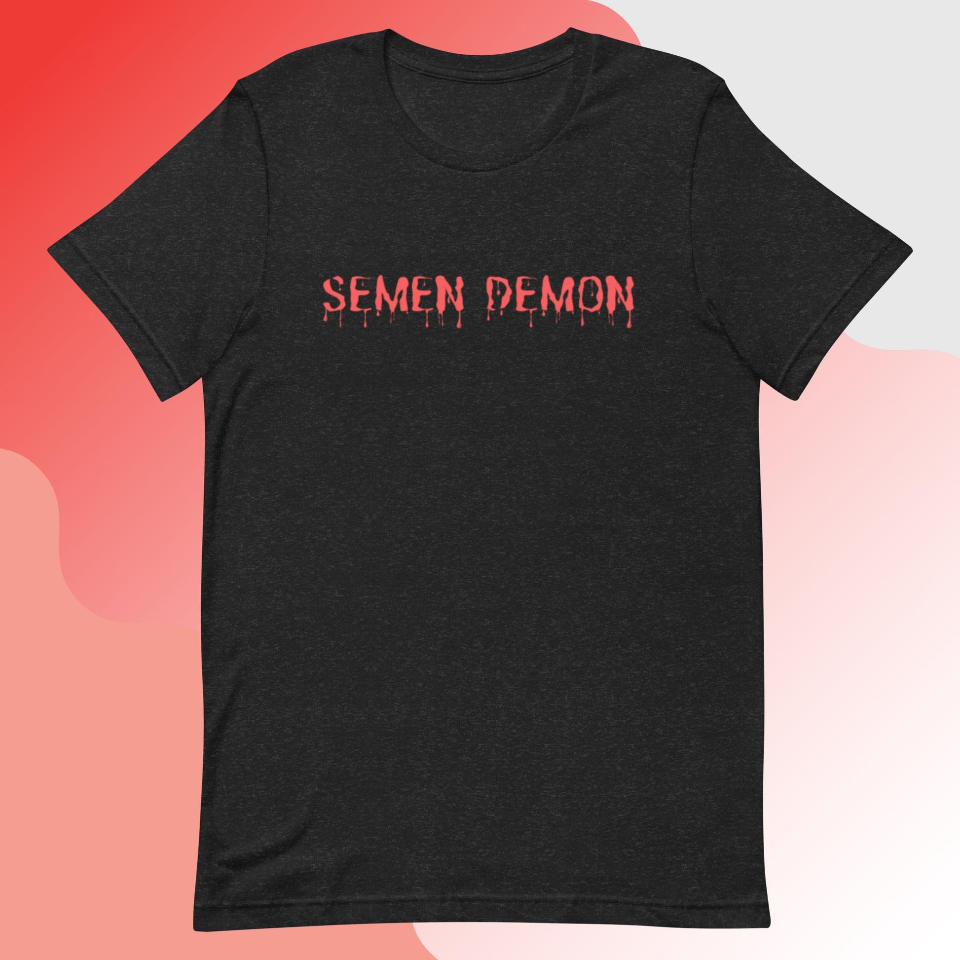 Semen Demon Red Lettering (Unisex t-shirt) - Agatha's Attic