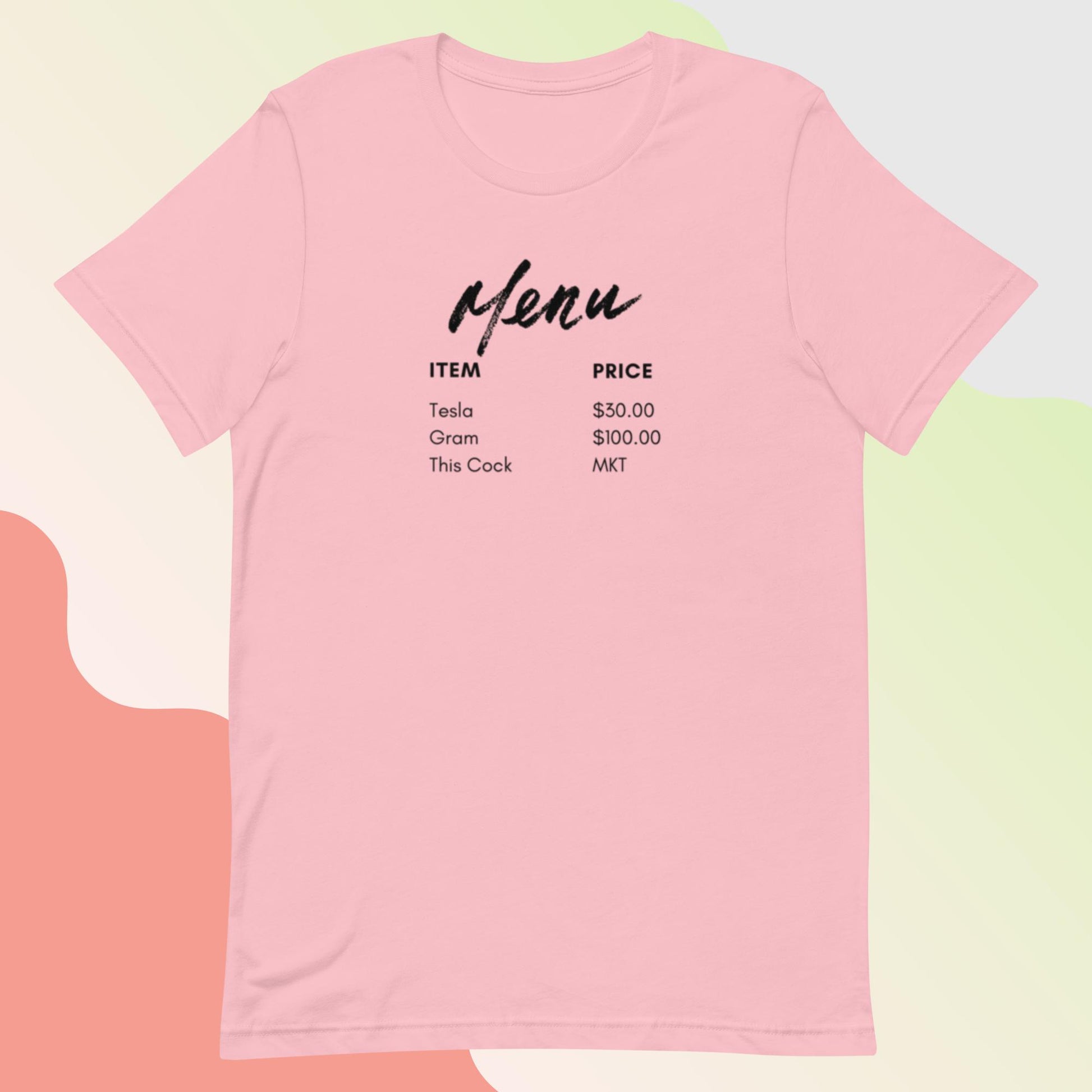 Menu (Unisex t-shirt) - Agatha's Attic